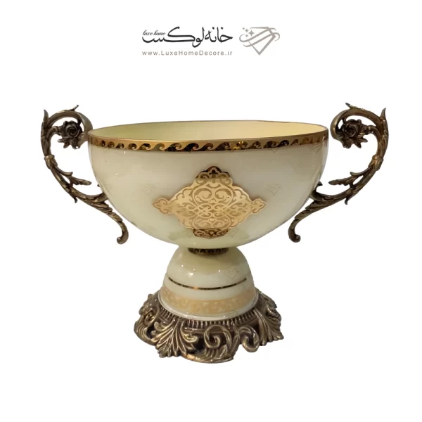 میوه خوری دسته دار پایه دار رومنس کرمی