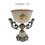 کاسه سوپر متوسط دسته مدل 2 پایه دار رومنس کرمی