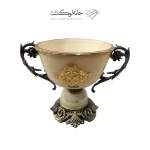 کاسه سوپر کوچک پایه دار رومنس کرمی