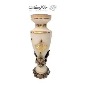 گلدان کاپ 42 تندیس دار پایه دار رومنس کرمی
