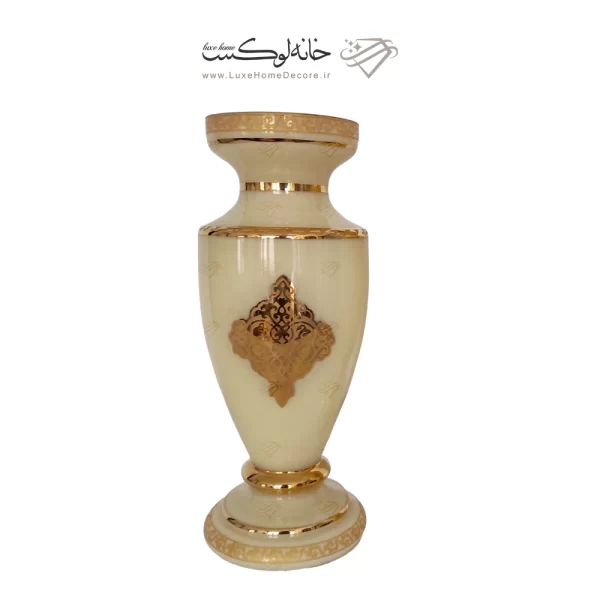 گلدان کاپ 42 پایه دار رومنس کرمی